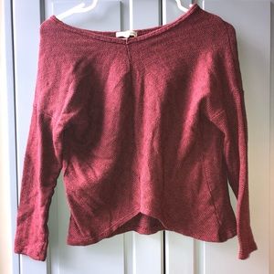 Burgundy Long Sleeve Sweater